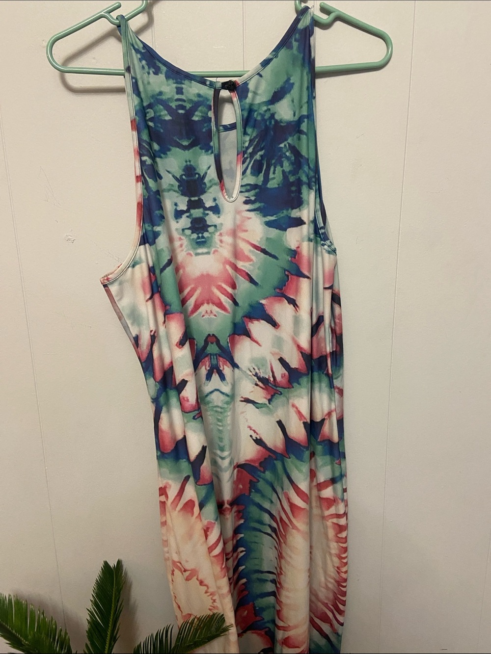 Ashley Stewart Tie dyed dress with one side slit. Size 22/24. Pretty and comfy! - Picture 4 of 6